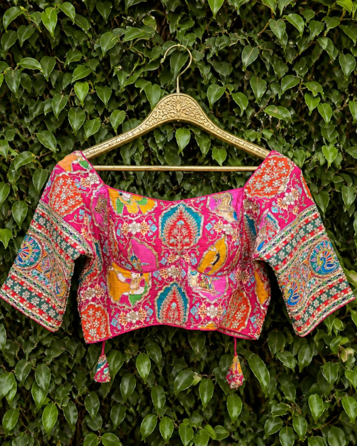 Multicolour Embroidered Festive Blouse