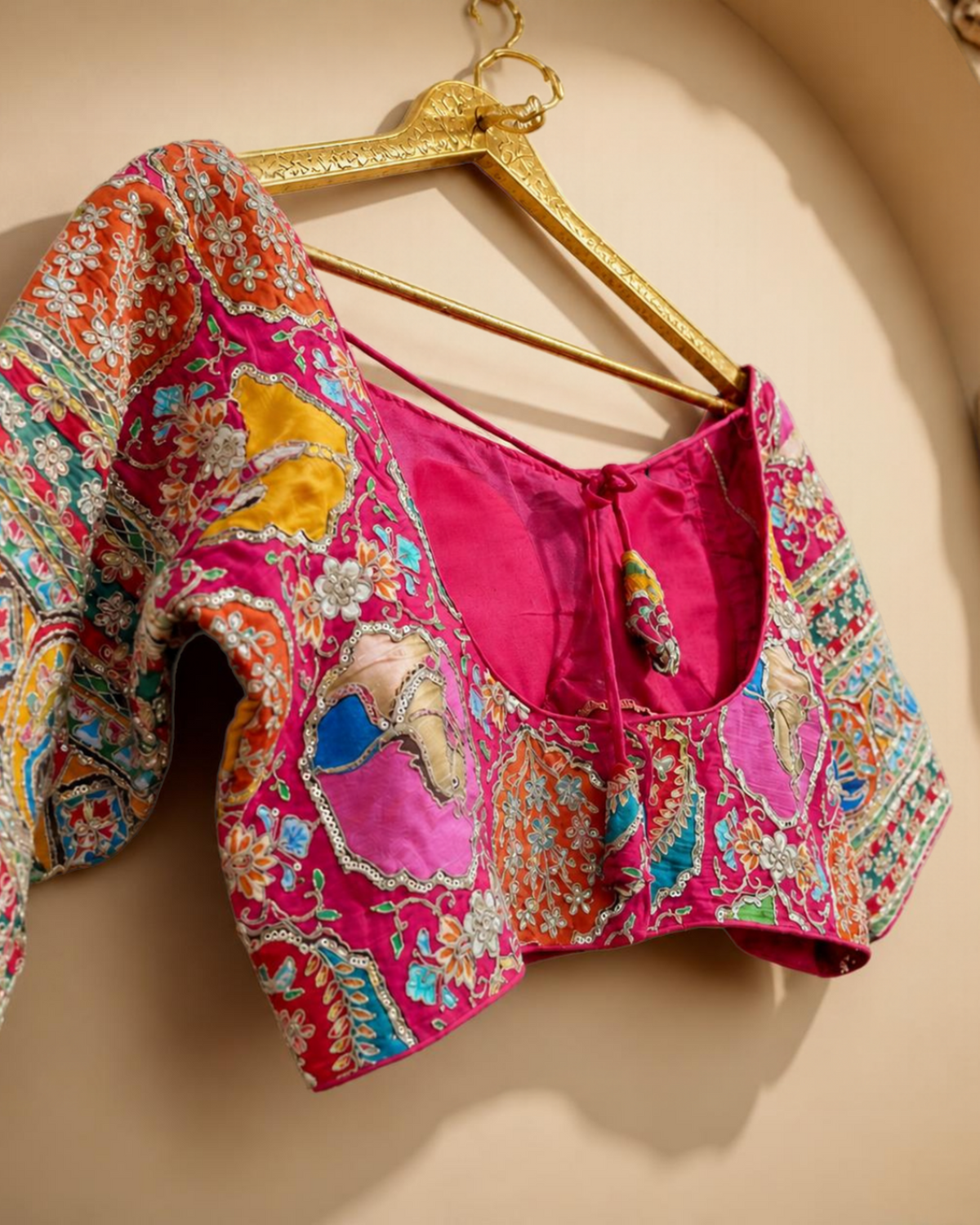 Multicolour Embroidered Festive Blouse
