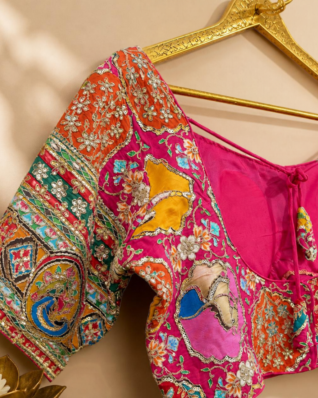 Multicolour Embroidered Festive Blouse