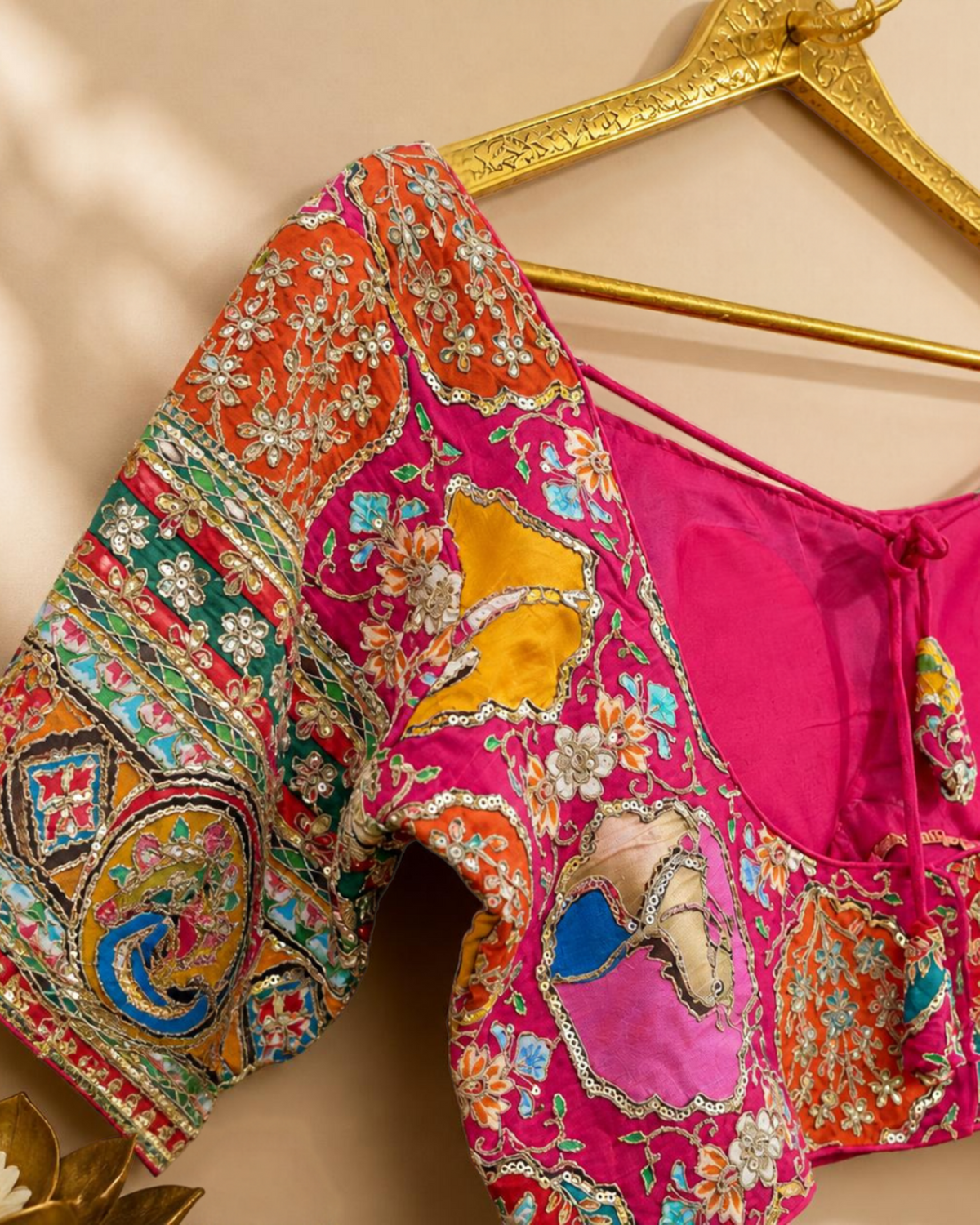 Multicolour Embroidered Festive Blouse