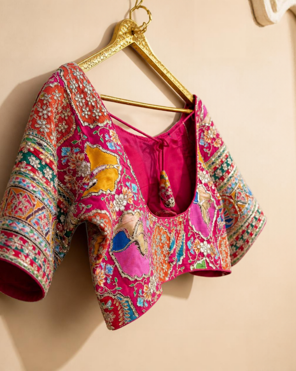 Multicolour Embroidered Festive Blouse
